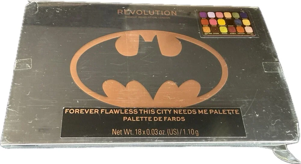 Makeup Revolution x Batman This City Needs Me Forever Flawless Palette NEW DC